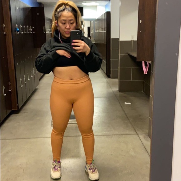 Bo and Tee Pants - Ribbed Bo and Tee Beige Leggings